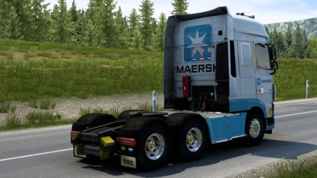ETS2 - DAF XF Maersk Skin V1.0 thumbnail 2