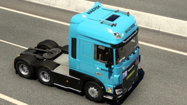 ETS2 - DAF XF Maersk Skin V2.0 thumbnail 2