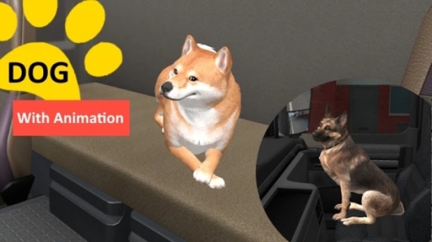 ETS2 - Dog with Animation V1.0