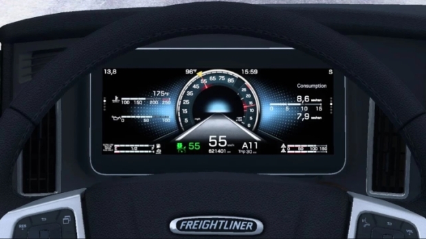 ATS - Freightliner Cascadia Improved Dashboard V1.2