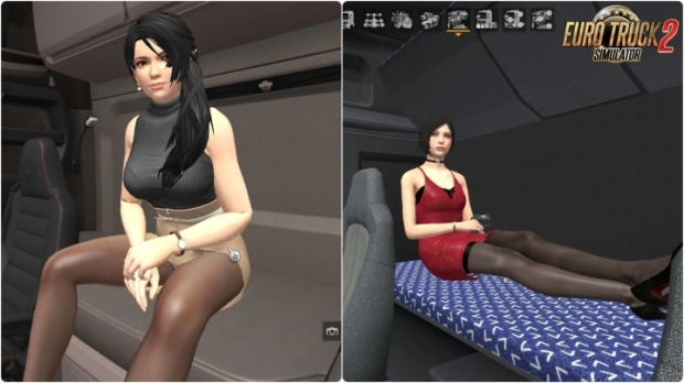 Ets2 Girls Co Driver Passengers V13 Euro Truck Simulator 2 Modsclub
