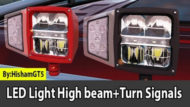 ETS2 - LED Light High Beam + Turn Signals