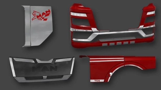 ETS2 - MAN TGX 2020 Chrome Tuning Parts V1.0
