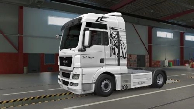 ETS2 - MAN TGX Euro 5 Skull Reaper Skin