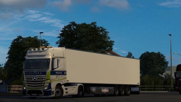 ETS2 - Mercedes Actros Politia Romania Skin V1.0