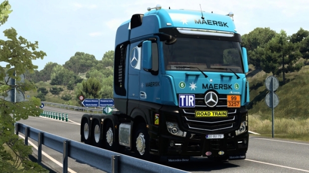 ETS2 - Mercedes-Benz New Actros Maersk Skin V2.0