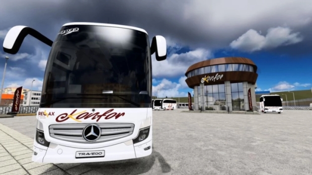 ETS2 - Mercedes Benz Travego 15 SHD Euro 6 Konfor Turizm Kurumsal Skin V1.0