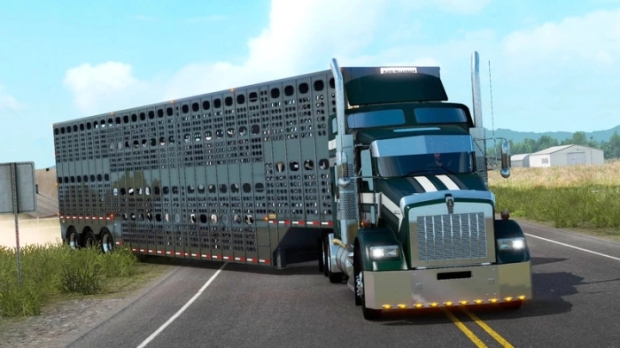 ATS - Meritt Bull Rack Trailer V1.1
