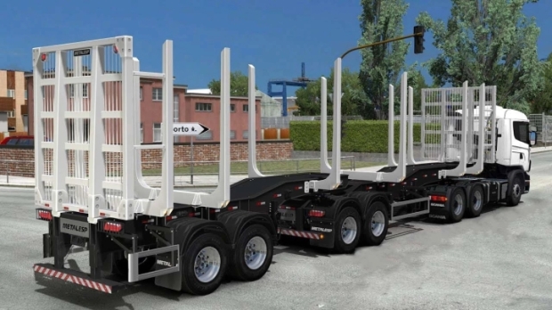 ETS2 - Metalesp Tri-Trem Florestal XForce Trailer V0.4