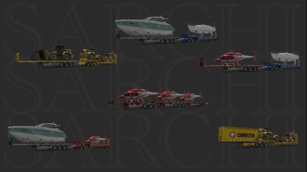 ETS2 - Mix of Trailers & Company Paint Jobs for Truckers MP V1.0