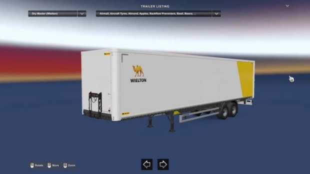 ETS2 - More Wielton Trailers in Freight Market V1.1