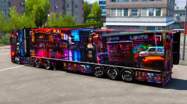 ETS2 - Night City Woman Skin