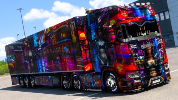 ETS2 - Night City Woman Skin thumbnail 4