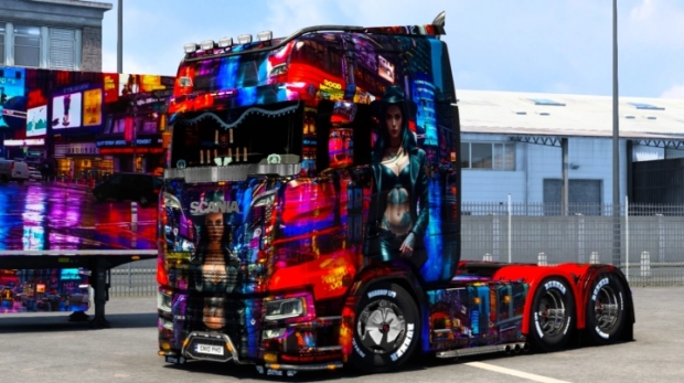 ETS2 - Night City Woman Skin thumbnail 5