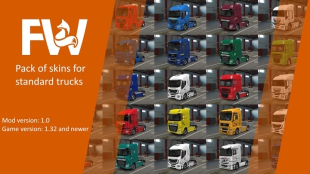 ETS2 - Pack of Russian Skins for SCS Trucks V1.0