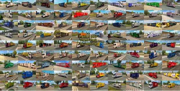 ETS2 - Painted BDF Traffic Pack V14.6 thumbnail 2