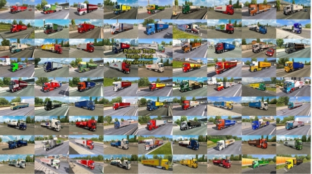 ETS2 - Painted Truck Traffic Pack V17.9 thumbnail 2