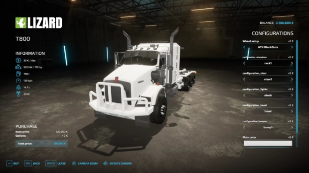 FS22 - RMC T800 Truck V1.0