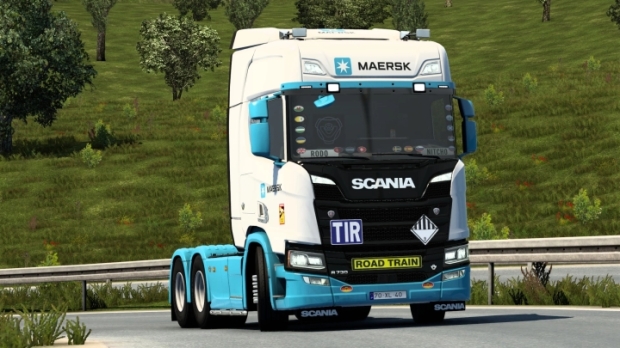 ETS2 - Scania R 2016 Maersk Skin V1.0