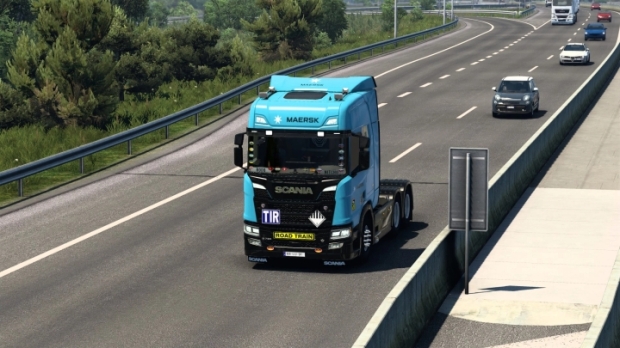 ETS2 - Scania R 2016 Maersk Skin V2.0