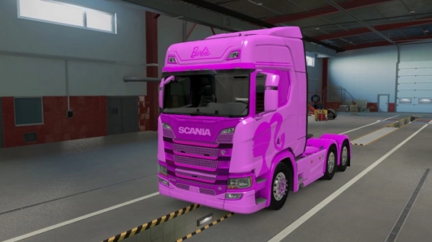 ETS2 - Scania R Highroof Barbie Skin