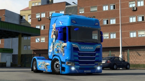 ETS2 - Scania R Nextgen High Roof Blue Anime Skin