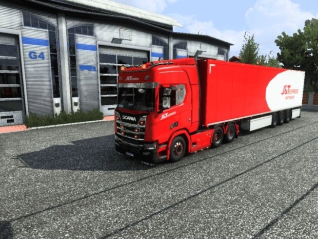 ETS2 - Scania R & S Next Gen + Trailer J&T Express Skin Pack V0.1
