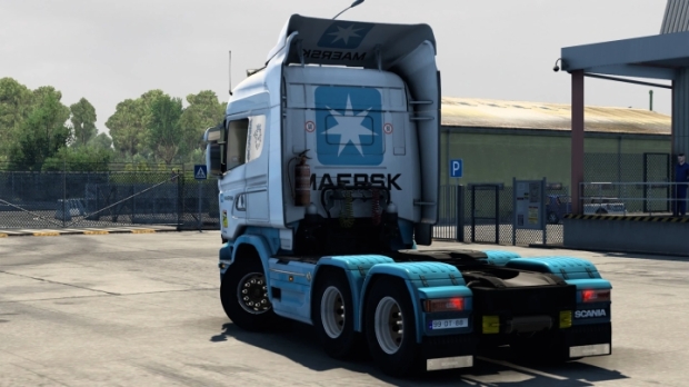ETS2 - Scania Streamline Maersk Skin V1.0 thumbnail 2