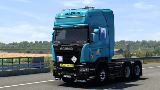 ETS2 - Scania Streamline Maersk Skin V2.0