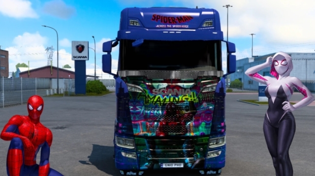 ETS2 - Spider-Man: Across the Spider-Verse Skin thumbnail 2
