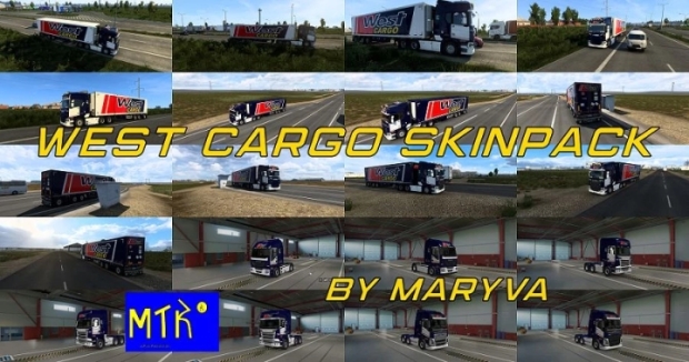 ETS2 - West Cargo Transportes Skinpack V1.0