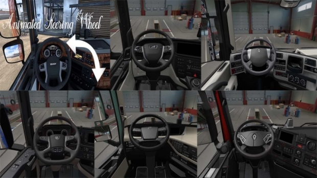 ETS2 - Animated Steering Wheel V1.0.7