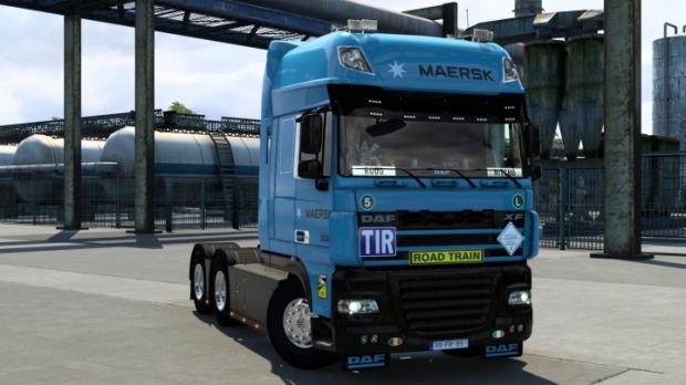 ETS2 - Daf XF 105 Maersk Skin V2.0 thumbnail 2