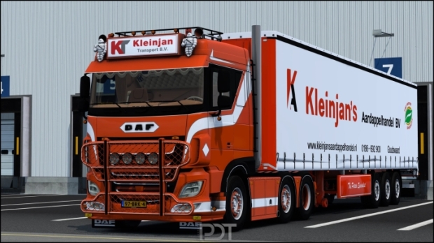 ETS2 - Daf XF106 530 + Trailer Kleinjan Transport