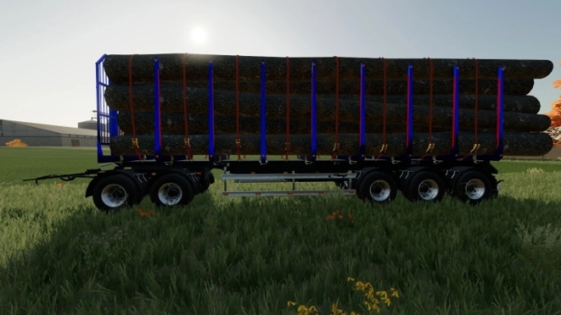 FS22 - Fliegl Long Trailer Wood with Autoload V1.0