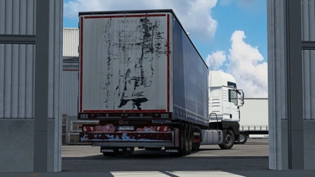 ETS2 - Kogel Cargo Blue Red Rusty Skin