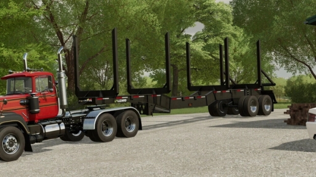 FS22 - Lizard Log Trailer 45FT V1.0