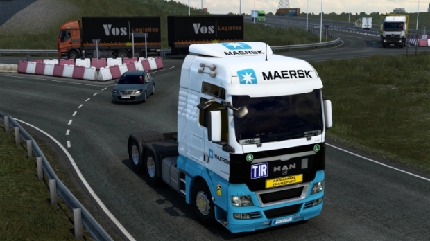 ETS2 - Man Tgx Euro 5 Maersk Skin V1.0 thumbnail 2