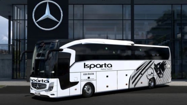 ETS2 - Mercedes Travego 16 SHD Isparta Petrol Turizm Skin