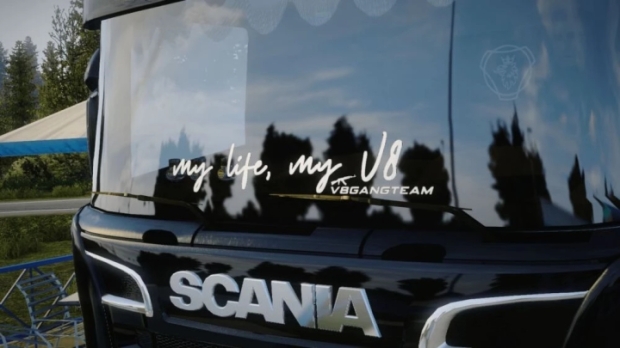 ETS2 - My Life My V8 Sticker