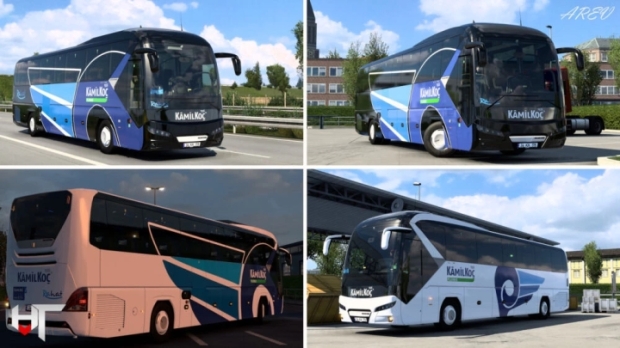 ETS2 - Neoplan Tourliner 13M KamilKoc&FlixBus Skin Pack