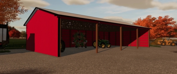 FS22 - Open Sided Machine Shed V1.0