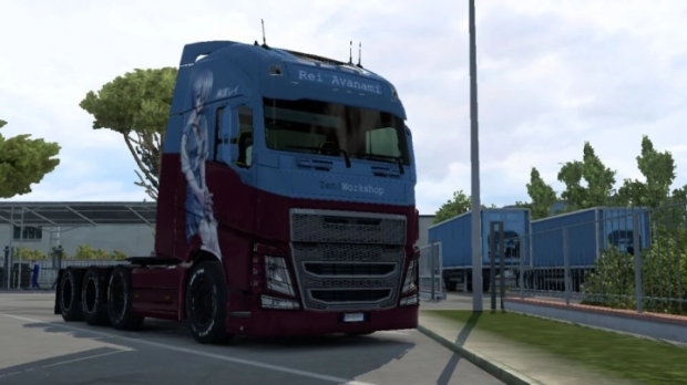 ETS2 - Pendragon Volvo FH12 Rei Ayanami Skin