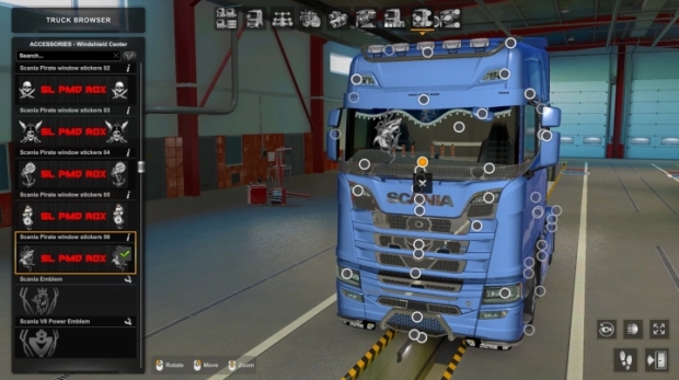 ETS2 - Scania Pirate Window Stickers thumbnail 2