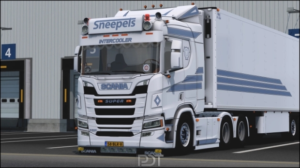 ETS2 - Scania R500 + Trailer Sneepels White | Euro Truck Simulator 2 ...