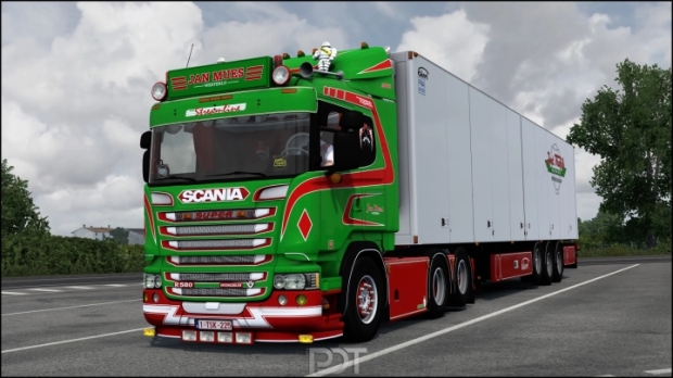 ETS2 - Scania R580 + Trailer Jan Mues | Euro Truck Simulator 2 | Mods.club