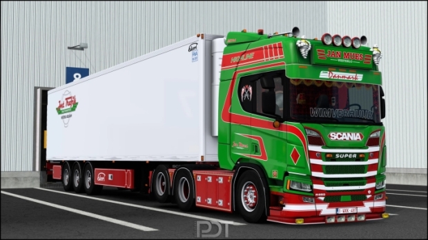 ETS2 - Scania R650 + Trailer Jan Mues