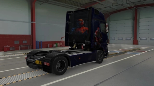 ETS2 - Spider-Man New Actros Skin thumbnail 2