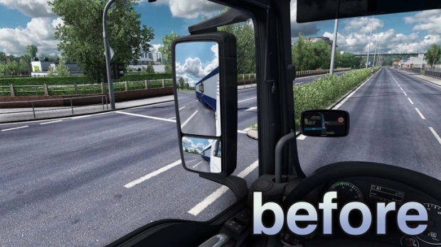 ETS2 - True Mirror FOV V1.48b