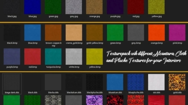 FS22 - Vehicle Interior Textures (DDS Files) V1.0